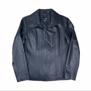 East 5th Genuine Leather Black Jacket for Woman Sz M